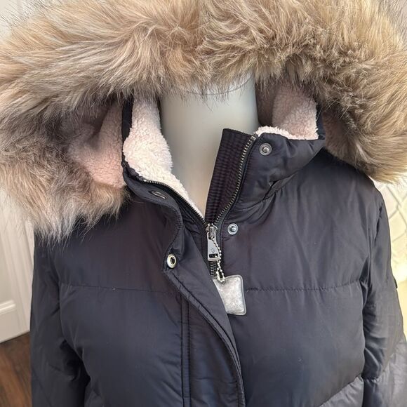 NWOT Lauren, Ralph Lauren Faux Fur Trim Down & Feather Puffer Coat - Picture 4 of 11